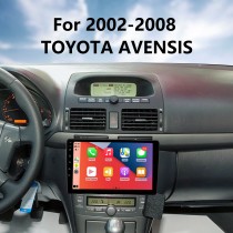  Écran tactile HD de 9 pouces pour système de navigation GPS Toyota Avensis 2002-2008, autoradio, système stéréo de voiture, prise en charge de l'affichage à écran partagé