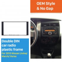 173 * 98mm Double Din 2013 Nissan Livina Mars Versa Car Radio Panel Fascia Cadre CD stéréo Version Auto Adapter