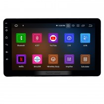 8 pouces radio universelle Android 10.0 avec navigation GPS Bluetooth HD écran tactile prise en charge de la musique AUX Carplay 1080p vidéo numérique TV commande au volant