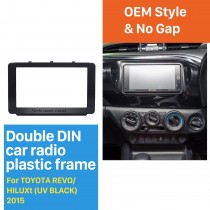 173 * 98mm Double Din 2015 Toyota Hilux Revo Radio Car Fascia DVD Cadre Dash Mont Adaptateur Audio Fitting