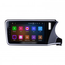 10,1 pouces Android 13.0 HD Radio à écran tactile Système de navigation GPS pour 2014 2015 2016 2017 Honda CITY RHD avec Bluetooth Music Mirror Link OBD2 3G WiFi Caméra de recul 1080P Vidéo AUX Commande au volant