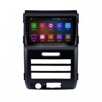 Android 13.0 HD Écran tactile 9 pouces pour 2010 FORD F150 / Raptor LHD Low Version Autoradio Système de navigation GPS avec support Bluetooth Carplay Climatiseur manuel arrière