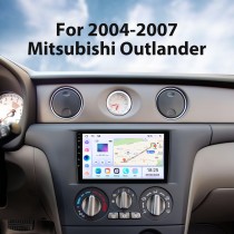 2004-2007 Mitsubishi OUTLANDER 9 pouces Android 14.0 HD à écran tactile Bluetooth Radio Navigation GPS Stéréo Prise en charge USB AUX Carplay 3G WIFI Caméra de recul