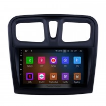 Android 12.0 Radio de navigation GPS 10,1 pouces pour Renault Sandero 2012-2017 avec écran tactile HD Prise en charge Carplay AUX Bluetooth TV numérique