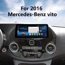 Écran tactile HD stéréo Android 12.0 Carplay 12,3 pouces pour Mercedes-Benz Vito 2016 Remplacement radio avec navigation GPS Prise en charge Bluetooth FM/AM Caméra de recul WIFI