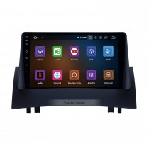 9 pouces Android 12.0 pour 2004-2008 RENAULT MEGANE 2 Radio de navigation GPS avec prise en charge de l&amp;#39;écran tactile Bluetooth HD TPMS DVR Caméra Carplay DAB +
