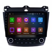 10,1 pouces Android 11.0 2003-2007 Honda Accord 7 Radio Système de navigation GPS Bluetooth avec caméra de recul de voiture 3G WiFi Mirror Link OBD2 1080P Vidéo Commande au volant