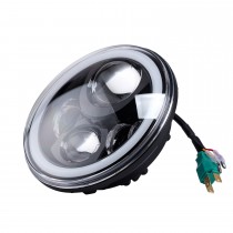 7 inch Voiture avant LED Halo Phare Refit Lumière du jour Rond lampes pour 1996-2017 Jeep Wrangler 2PCs
