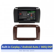 7 pouces Android 12.0 pour 2002-2006 BENZ S-Klasse (w220)/CL-Klassec (C215) Radio de navigation GPS avec écran tactile Bluetooth AUX prise en charge OBD2 DVR Carplay