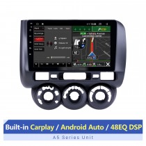 Android 13.0 Radio de navigation GPS à écran tactile HD de 9 pouces pour 2011-2013 Honda Jazz City Manuel RHD avec prise en charge Bluetooth Caméra de recul Carplay