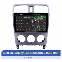 Écran tactile HD de 9 pouces pour 2004-2008 Subaru Forester Mannual AC Stéréo Autoradio Bluetooth Car Audio avec GPS Support Split Screen Display