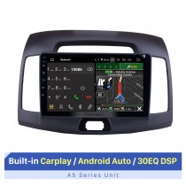 9 pouces 2007-2011 Hyundai Elantra Android 10.0 Radio Système de navigation GPS avec lien miroir Bluetooth OBD2 DVR TV numérique TPMS Commande au volant