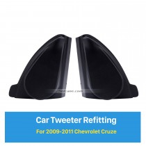 Car Horn Refit Installation stéréo Tweeter Refitting Boxes pour 2009 2010 2011 Chevrolet Cruze Audio Angle Angle Angle 2pcs