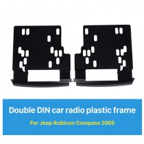 173 * 98mm 2Din Radio Car Fascia pour 2009 Jeep Rubicon Compass Cadre décoratif Dash CD Fitting Kit d'installation