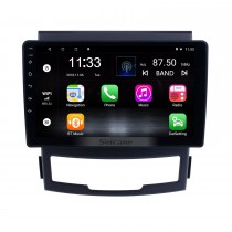 Pour 2011 2012 2013 SsangYong Korando Radio Android 14.0 HD Écran tactile 9 pouces Navigation GPS avec prise en charge Bluetooth USB Carplay SWC