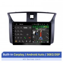 10,1 pouces Android Bluetooth Autoradio pour 2012 Nissan Sylphy Support Écran Tactile Bluetooth GPS Navigation AHD Caméra