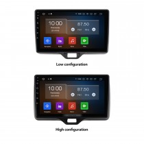 Autoradio Carplay 10,1 pouces Android 13.0 pour TOYOTA YARIS 2018-2019 Navigation GPS Unité principale Bluetooth HD Écran tactile Support TPMS DVR DAB + Wifi