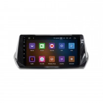 Autoradio Carplay 9 pouces Android 13.0 pour PEUGEOT 2008 2020 Navigation GPS Android Auto Prise en charge DAB + OBDII WiFi Commande au volant Wifi