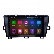 Android 12.0 Radio de navigation GPS 9 pouces pour Toyota Prius RHD 2009-2013 avec écran tactile HD Prise en charge Carplay Bluetooth TV numérique