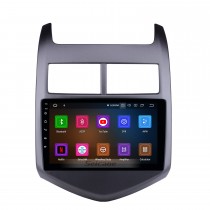 Un Din 9 pouces Android 12.0 Radio GPS Stéréo pour 2010 2011 2012 2013 Chevy Cheverolet aveo Bluetooth USB WIFI Miroir Lien DVR OBD2 Commande au volant