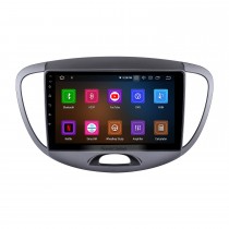 9 pouces pour 2012 Hyundai I10 Low Version Radio Android 11.0 Système de navigation GPS avec écran tactile USB HD Prise en charge Bluetooth Carplay OBD2 DSP