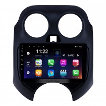 Écran tactile HD 9 pouces Android 13.0 Radio de navigation GPS pour 2010 NISSAN MARCH avec prise en charge Bluetooth USB WIFI AUX DVR Carplay SWC OBD Caméra de recul
