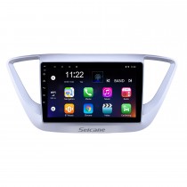 Écran tactile HD 9 pouces Android 13.0 Radio de navigation GPS pour 2016 Hyundai Verna avec Bluetooth AUX Music support DVR Carplay OBD commande au volant