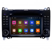 7 pouces Android 12.0 Radio de navigation GPS pour 2004-2012 Mercedes Benz Classe B W245 B150 B160 B170 B180 B200 B55 avec écran tactile HD Carplay Bluetooth WIFI USB support Mirror Link