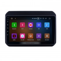 OEM 9 pouces Android 10.0 Radio pour 2016-2019 Suzuki Ignis Bluetooth Wifi HD Navigation GPS à écran tactile Carplay support USB OBD2 TV numérique TPMS DAB +