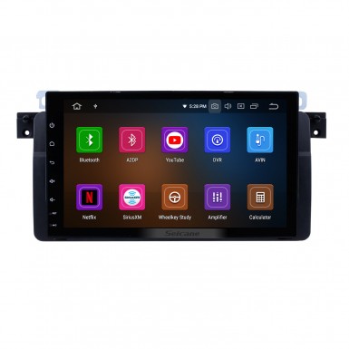 9 pouces Radio HD écran tactile Android 13.0 pour 1998-2006 BMW M3 Système de navigation GPS avec WIFI Bluetooth USB Carplay Rétroviseur AUX