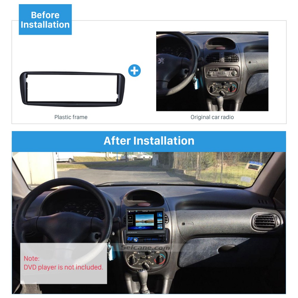 FACADE AUTORADIO PEUGEOT 206 FACADE AUTORADIO PEUGEOT 206