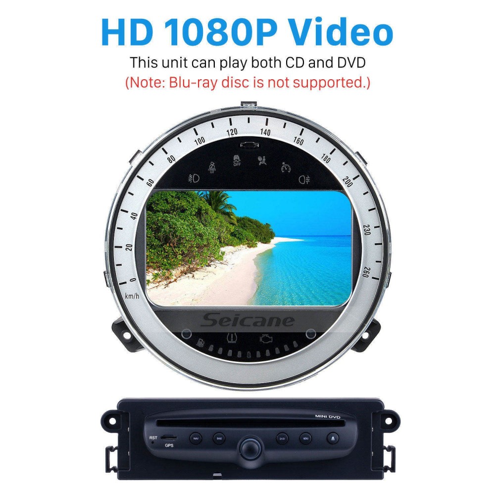 Mini Lecteur DVD Portable de 6,8 '', avec écran Panoramique LCD HD