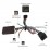  Autoradio 7 pouces Carplay Android 14.0 pour 2001 2002 2003 2004 Mercedes SL R230 SL350 SL500 SL55 SL600 SL65 Autoradio à écran tactile avec Bluetooth USB AUX WIFI prise en charge DAB + OBD2 DVR