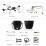 Radio de navigation GPS à écran tactile HD Android 10.0 de 9,7 pouces pour 2014 2015 2016-2018 FORD TOUMEO COURIER/TRANSIT COURIER LOW-END avec prise en charge Bluetooth Carplay Caméra TPMS AHD
