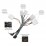 9 pouces Android 14.0 pour 2005 TOYOTA FORTUNER VIGO HILUX MANUEL Système de navigation GPS stéréo AC avec prise en charge de l&amp;#39;écran tactile Bluetooth Caméra de recul