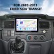 Radio de navigation GPS Android 13.0 10,1 pouces pour Ford New Transit 2009-2019 avec écran tactile HD Prise en charge Bluetooth Carplay Commande au volant