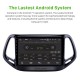 10.1 pouces Android 13.0 HD 1024 * 600 Écran Tactile Stéréo De Voiture Pour Jeep Compass 2017 Bluetooth Musique Radio GPS Navigation Audio Système Soutien Miroir Lien 4G WiFi Caméra De Recul DVR Commande Au Volant