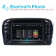 Lecteur dvd de voiture Android 10.0 7 pouces pour Mercedes SL R230 SL350 SL500 SL55 SL600 SL65 avec GPS Radio TV Bluetooth