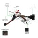 2010-2013 Chevrolet Aveo Android 13.0 HD Écran tactile 9 pouces Buetooth GPS Navi autoradio avec AUX WIFI Commande au volant Prise en charge du processeur Caméra de recul DVR OBD