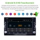 6.2 pouces Android 9.0 pour système de navigation GPS radio universel avec support Bluetooth HD à écran tactile Carplay Mirror Link