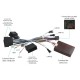 Android 13.0 HD Radio 9 pouces à écran tactile pour 1998-2005 Mercedes-Benz Classe S W220 S280 S320 S350 S400 S430 S500GPS Système de navigation avec USB WIFI Bluetooth Mirror Link 1080P OBD2 Commande au volant