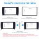 Radio Black Double Din Car Fascia pour 2009 ROVER MG7 Interface Autostereo Support tableau de bord Lecteur DVD Cadre Fitting