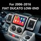 Android 13.0 pour 2006-2016 FIAT DUCATO LOW-END Radio Système de navigation GPS 9 pouces avec Bluetooth HD Touchscreen Carplay support SWC