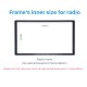 Universal Noir 173 * 98mm Double Din Honda Accord Civic CR-V HR-V Odyssey Prelude automobile Car Radio Fascia Lecteur Support tableau de bord Garniture Installez Cadre DVD