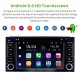 Android 9.0 6.2 pouces pour système de navigation GPS radio universel avec écran tactile HD Bluetooth AUX WIFI support Carplay DVR OBD2