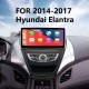 Android 10.0 Carplay 10,25 pouces 1920 * 720 Full Fit Screen pour 2014 2015 2016 2017 Hyundai Elantra Radio de navigation GPS avec Bluetooth