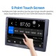 10,1 pouces HD 1024 * 600 HD écran tactile Android 13.0 Navigation GPS universelle Bluetooth Prise en charge du système audio de voiture Lien miroir WiFi Caméra de recul DVR DAB + Commande au volant