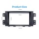 Superbe Fascia Double Din Car Radio pour 2008 2009 2010 2011 KIA BORREGO MOHAVE Lecteur DVD stéréo Ensemble de cadre pour tableau de bord