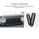 Accessoires de voiture Ensemble de grille avant en plastique ABS noir pour 2007-2016 Jeep Wrangler Mesh Cover 7pcs