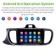 Tout en un 9 pouces Android 10.0 HD Écran Tactile Radio pour 2017 KIA PEGAS Conduite À Gauche Conduite De Voiture GPS Navigation USB AUX RDS WIFI Prise en charge Bluetooth DVR Digital TV Caméra Arrière